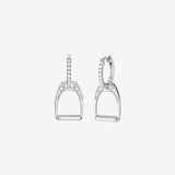 Diamond Stirrup Earrings