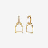 Diamond Stirrup Earrings