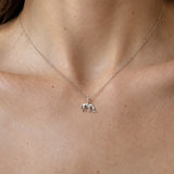Mini Grazing Horse Charm - Solid 925 Silver
