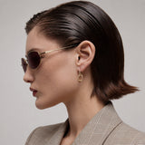 Diamond Stirrup Earrings